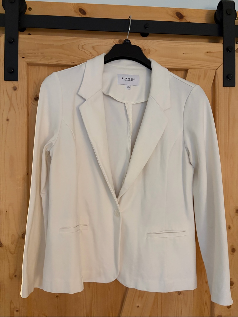 Liverpool Cream Single-Button Women's Blazer
